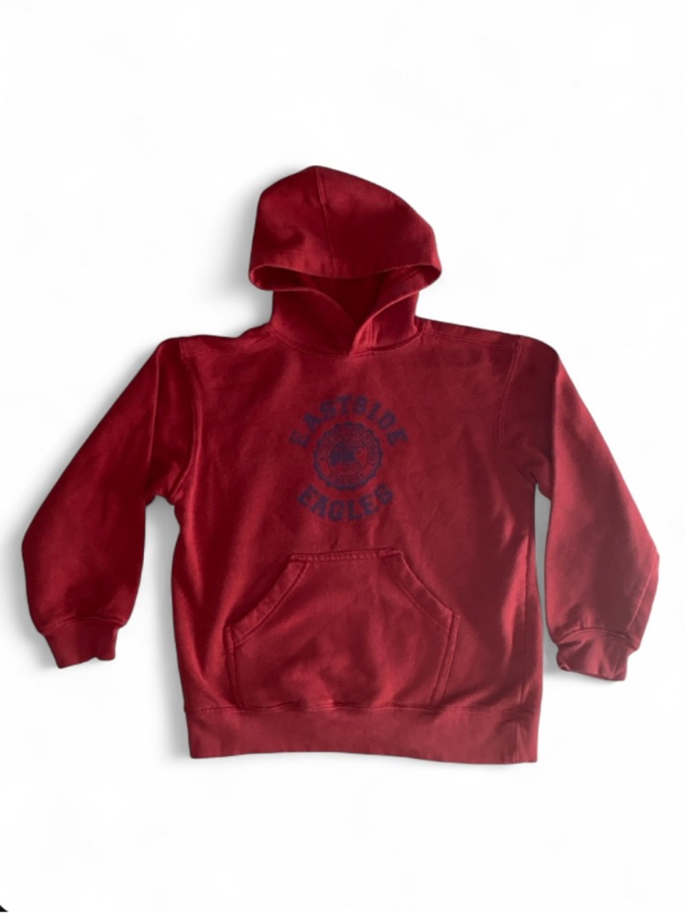 No Boundaries Red Kids Hooded Sweatshirt with Front Pocket